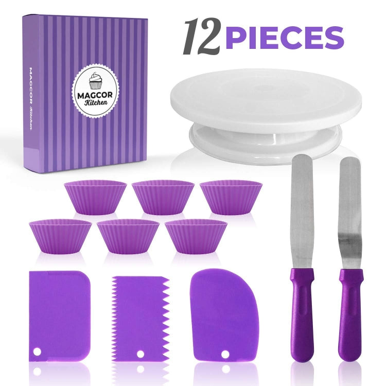 Cake Turntable Set Decorating Table Decorating Mouth Silicone Bag Baking DIY Combination