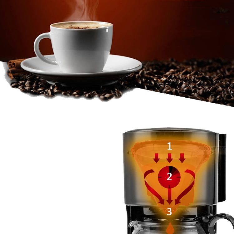 HOMEZEST Household Small Coffee Machine Fully Automatic Portable Drip Coffee Machine