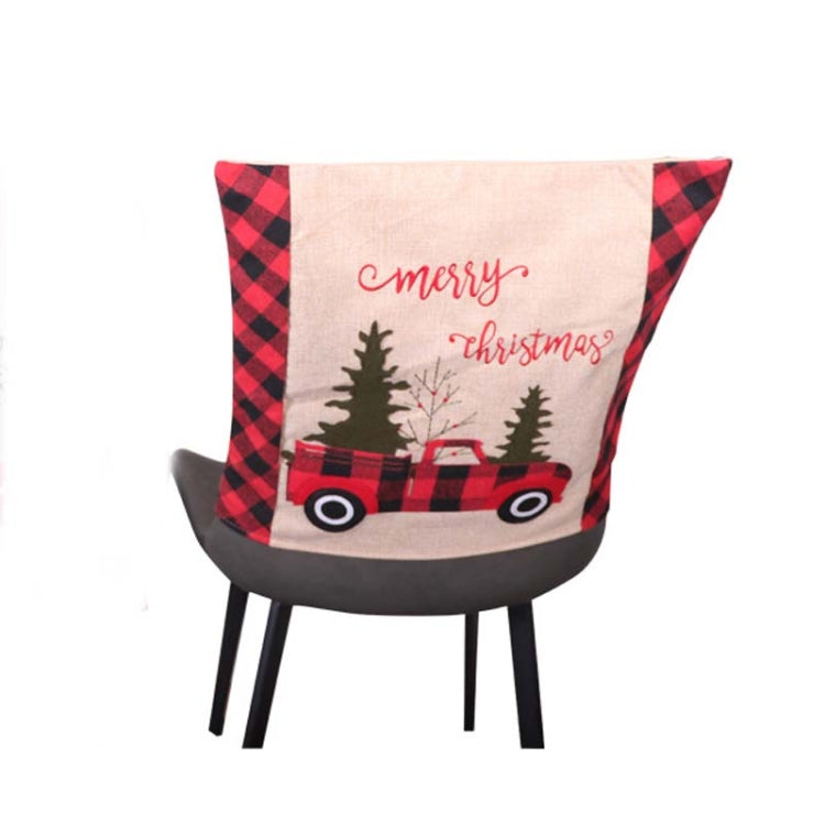 Christmas Decoration Seat Cover Linen Handicraft Household Seat Cover