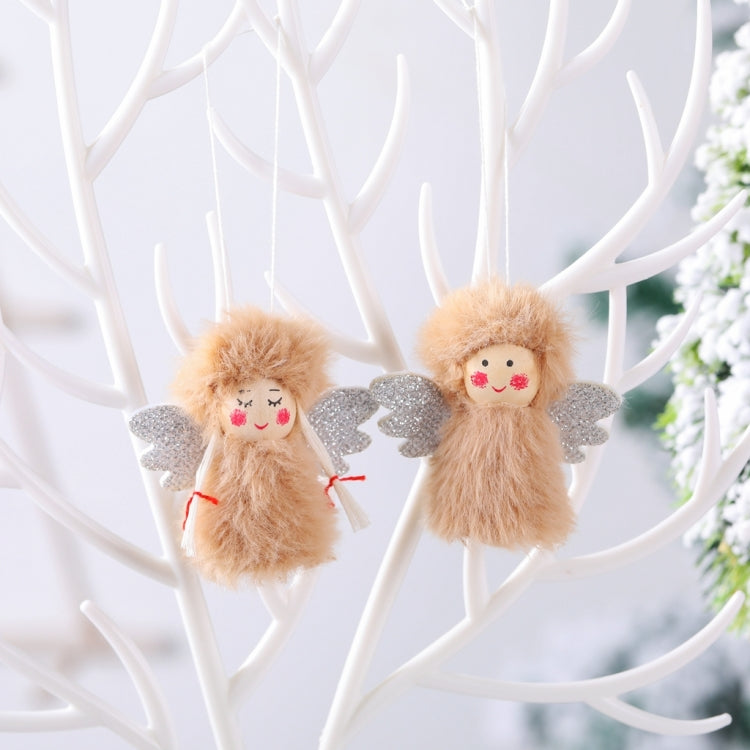 1 Pair Christmas Decorations Plush Dolls Boys And Girls Small Pendant