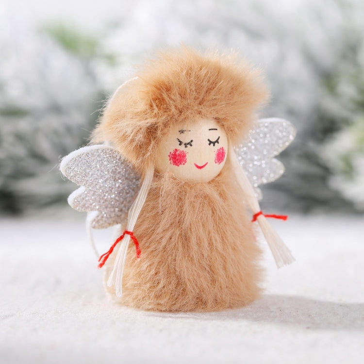 1 Pair Christmas Decorations Plush Dolls Boys And Girls Small Pendant