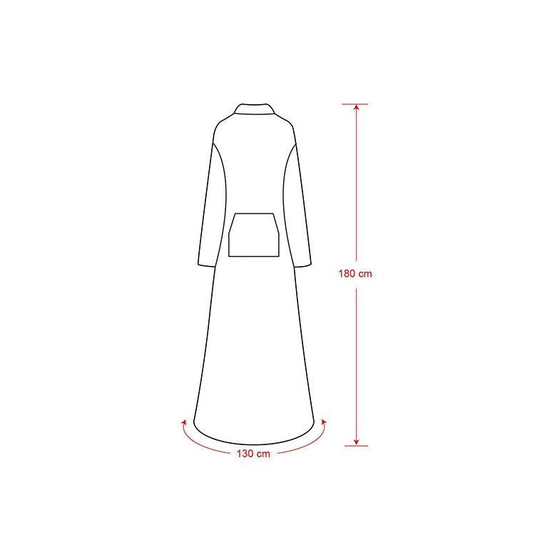 Flannel Long Pullover Warm Blanket with Sleeve