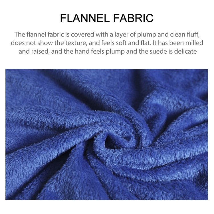 Flannel Long Pullover Warm Blanket with Sleeve