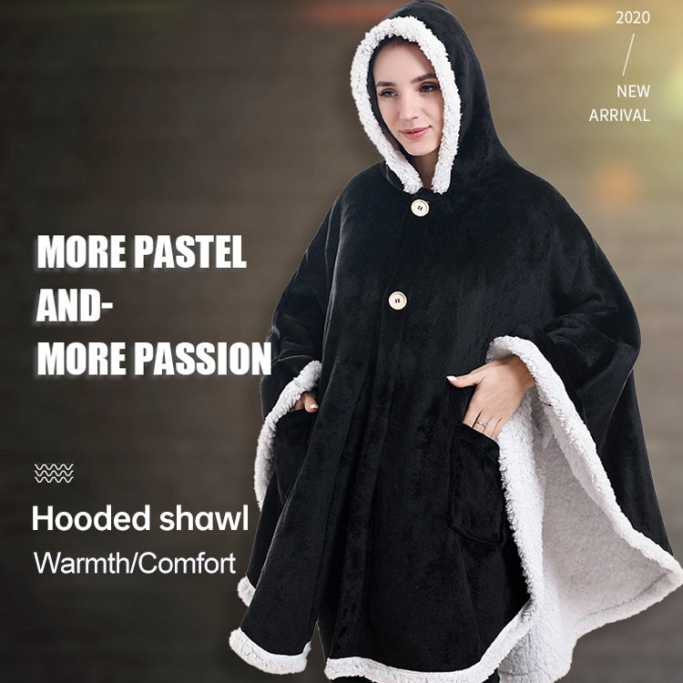 Flannel Solid Color Soft and Warm Shawl Blanket