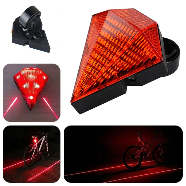Bicycle Diamond Laser Tail Light Warning Light USB Rechargeable Tail Light