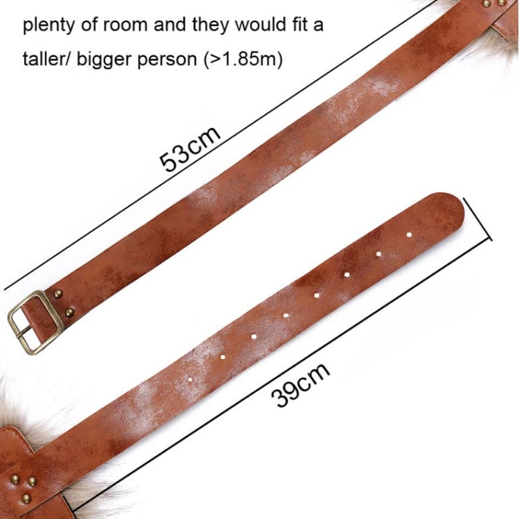 Halloween Carnival PU Leather Adult Men Medieval Viking Armor Shoulder Armor