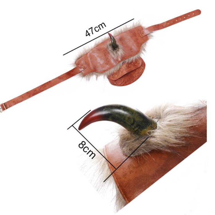 Halloween Carnival PU Leather Adult Men Medieval Viking Armor Shoulder Armor