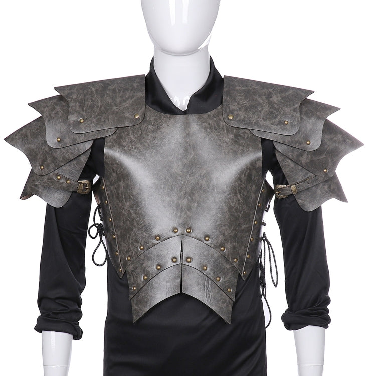 Halloween Carnival Stage Props Adult PU Leather Samurai Cosplay Armor