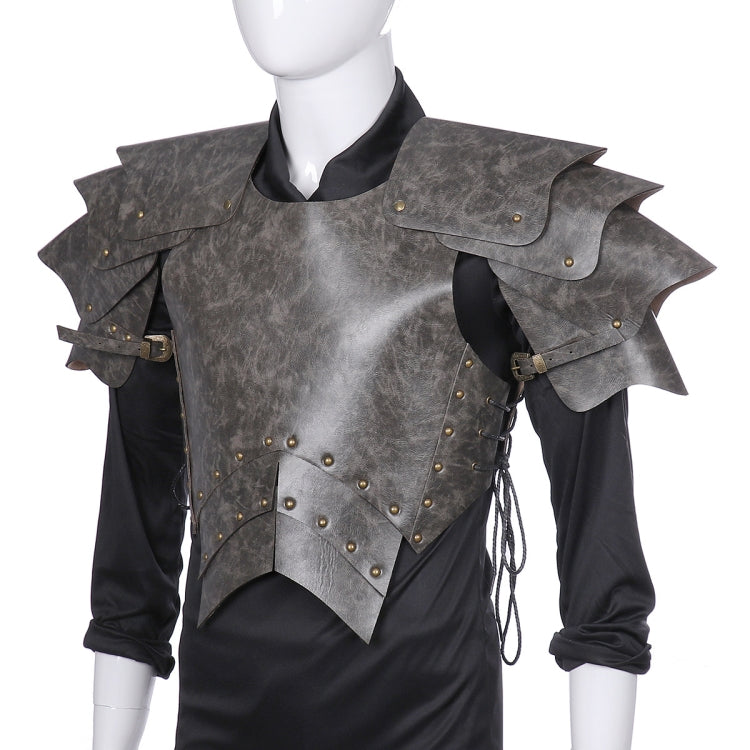 Halloween Carnival Stage Props Adult PU Leather Samurai Cosplay Armor