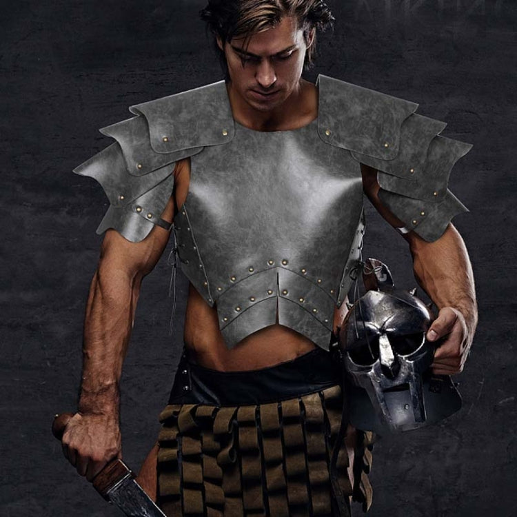 Halloween Carnival Stage Props Adult PU Leather Samurai Cosplay Armor