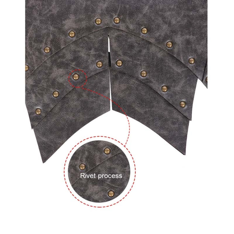 Halloween Carnival Stage Props Adult PU Leather Samurai Cosplay Armor