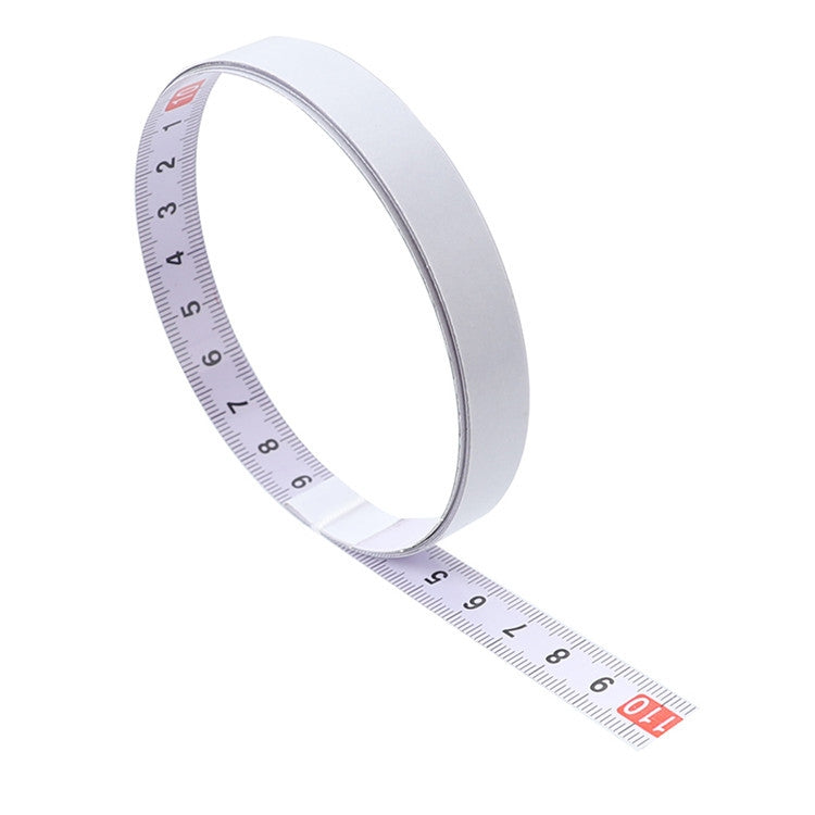 Sticky Scale Steel Ruler with Glue Scale Tape Measure Self-adhesive Ruler
