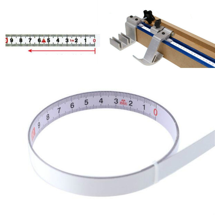 Sticky Scale Steel Ruler with Glue Scale Tape Measure Self-adhesive Ruler