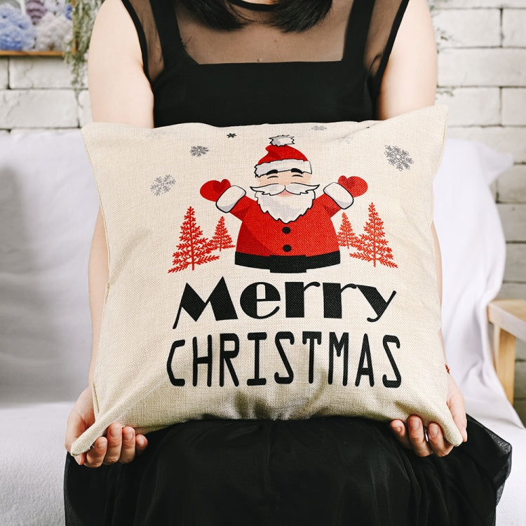 Christmas Decorations Linen Pillowcases Square Pillowcases Without Pillow Core