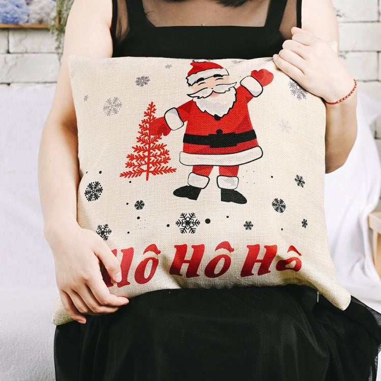 Christmas Decorations Linen Pillowcases Square Pillowcases Without Pillow Core