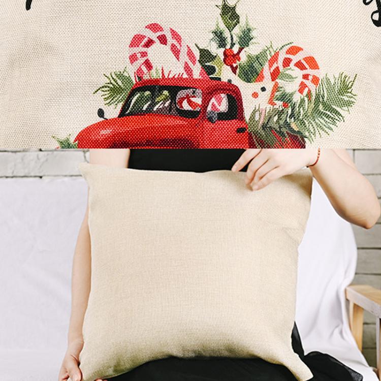 Christmas Decorations Linen Pillowcases Square Pillowcases Without Pillow Core