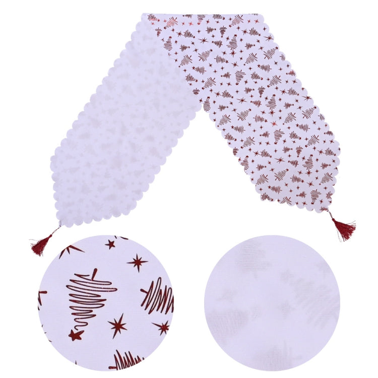 Christmas Table Decoration Bronzing Tablecloth Holiday Decoration Supplies