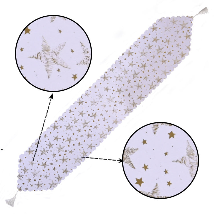 Christmas Table Decoration Bronzing Tablecloth Holiday Decoration Supplies