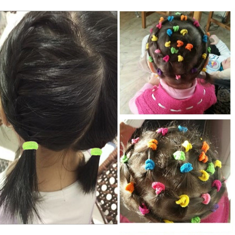 100 PCS Colorful Child Cute Rubber Hair Band