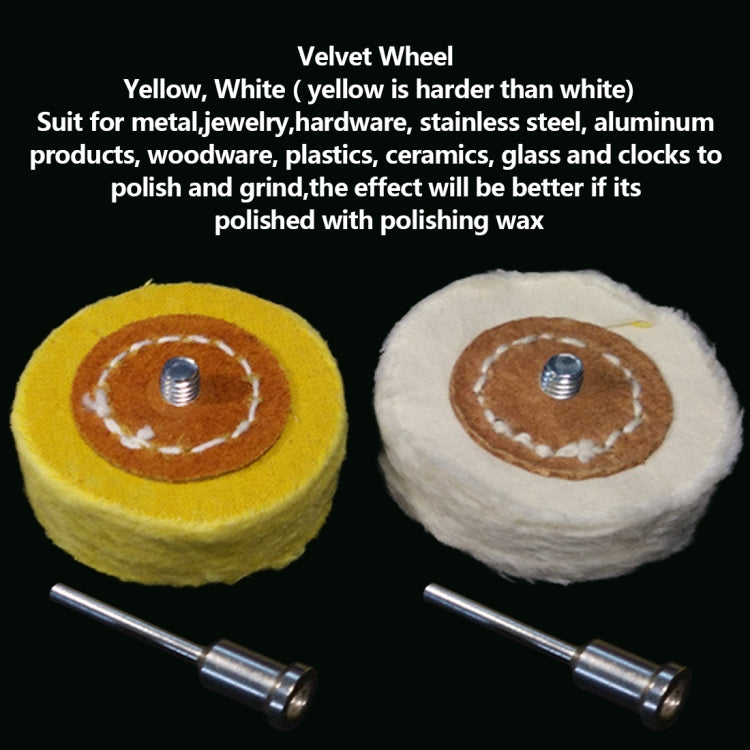 T Style Polish Buffing Wheel Grinding Head Cloth Dremel Wheel Grinder Brush For Rotary