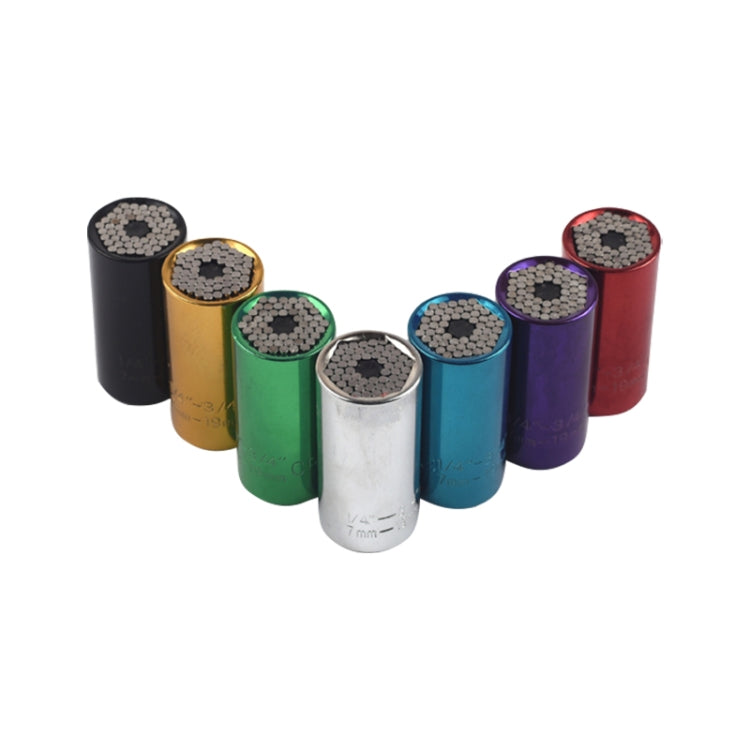 2 Pcs/Set Universal Torque Wrench Head Set Socket Sleeve 7-19mm Power Drill Ratchet Bushing Spanner Key Magic Multi Hand Tools