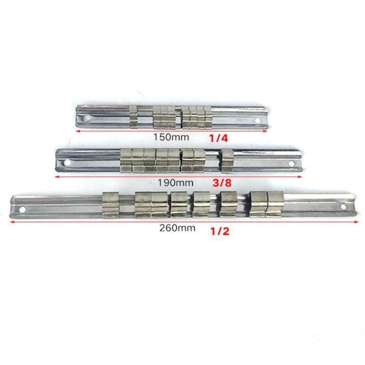 Carbon Steel 8 Socket Rack Storage Divider Rail Tray Holder Brackets Shelf Stand Tool Organizer Socket Socket Wrench Storage