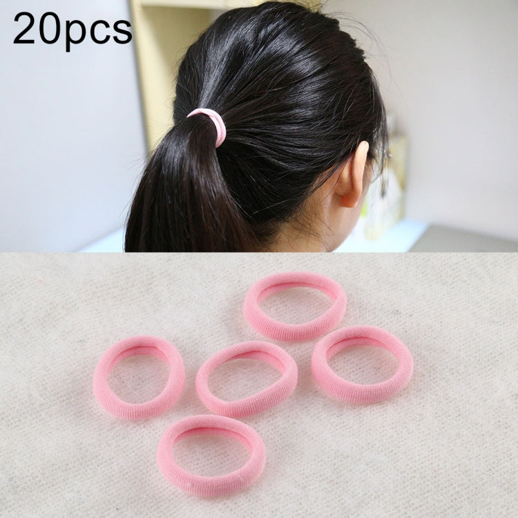 20pcs / Pack Girls Kids Rubber Bands Ponytail Holder Elastic Hair Bands