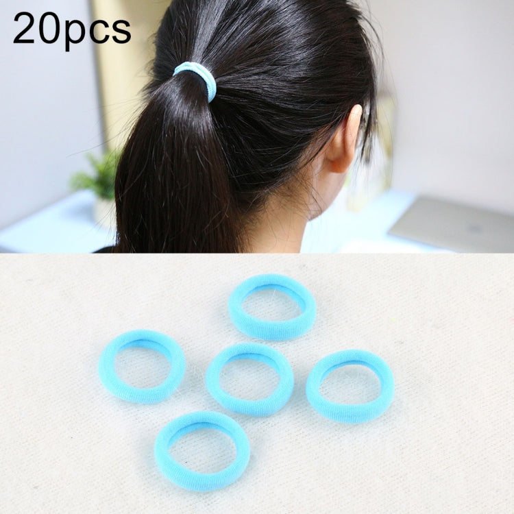 20pcs / Pack Girls Kids Rubber Bands Ponytail Holder Elastic Hair Bands