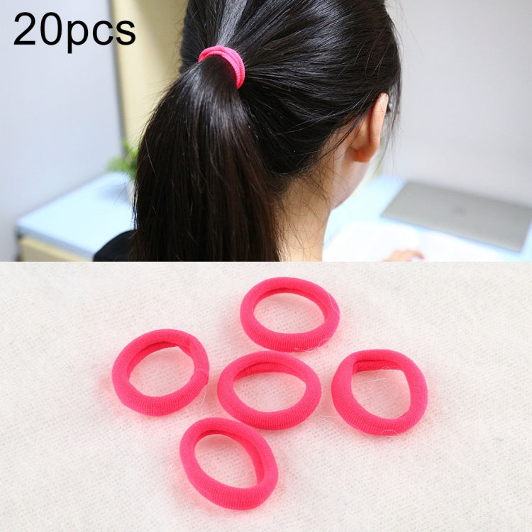 20pcs / Pack Girls Kids Rubber Bands Ponytail Holder Elastic Hair Bands