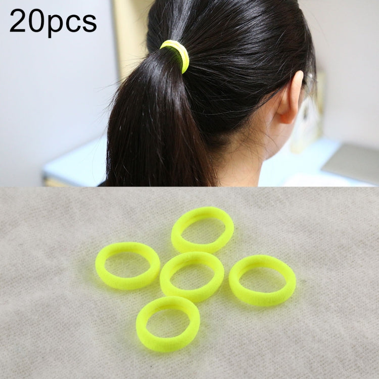 20pcs / Pack Girls Kids Rubber Bands Ponytail Holder Elastic Hair Bands