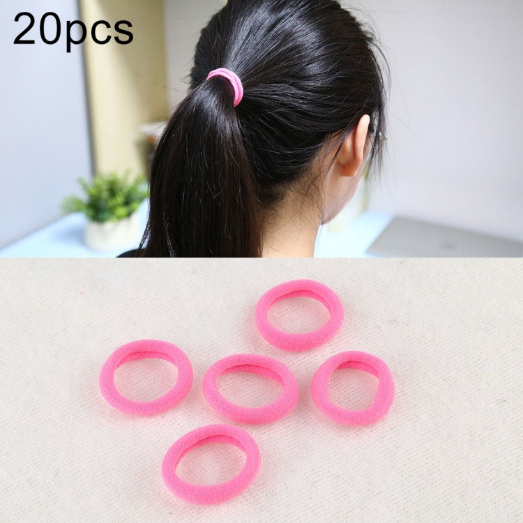 20pcs / Pack Girls Kids Rubber Bands Ponytail Holder Elastic Hair Bands