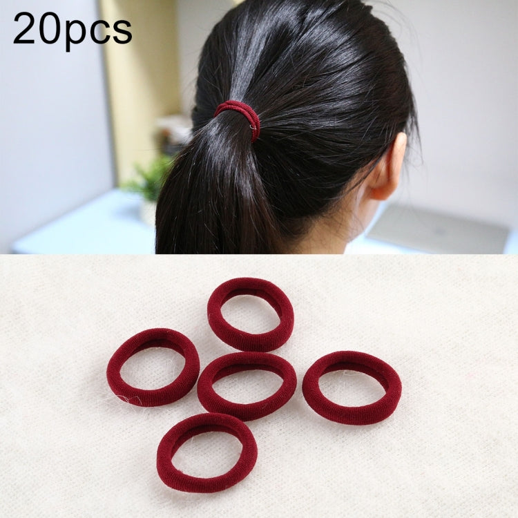 20pcs / Pack Girls Kids Rubber Bands Ponytail Holder Elastic Hair Bands