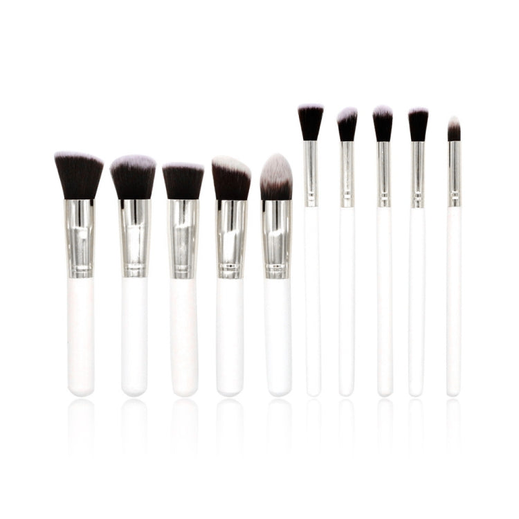 10 Pcs Silver/Golden Makeup Brushes Set pincel maquiagem Cosmetics  maquillaje Makeup Tool Powder Eyeshadow Cosmetic Set