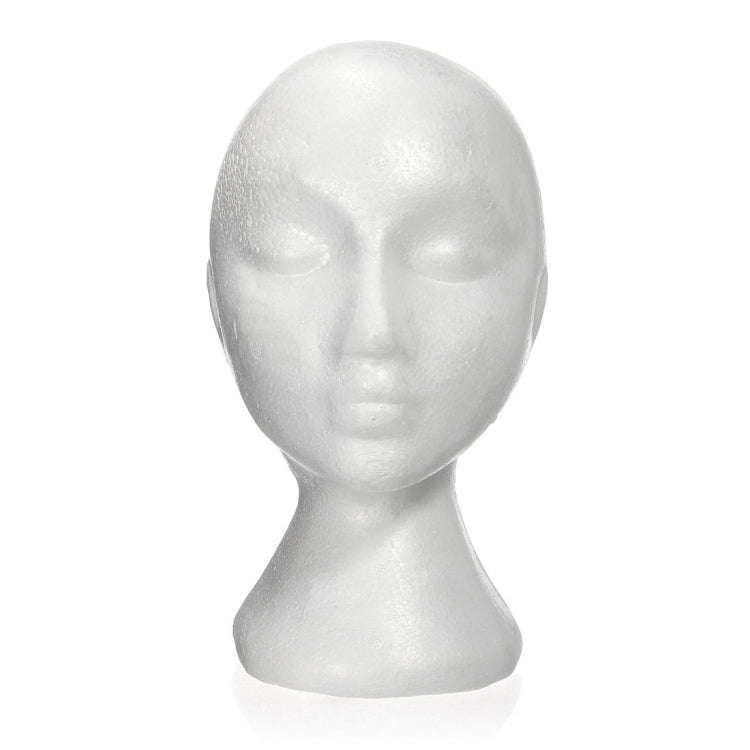 Dummy mannequin head Female Foam Exhibitor for cap, headphones, hair accessories and wigs Woman Mannequin Foam
