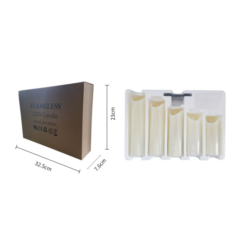 4 in 1 Remote Control Yello Light LED Candle Lamp Halloween Christmas Wedding Decorative Light