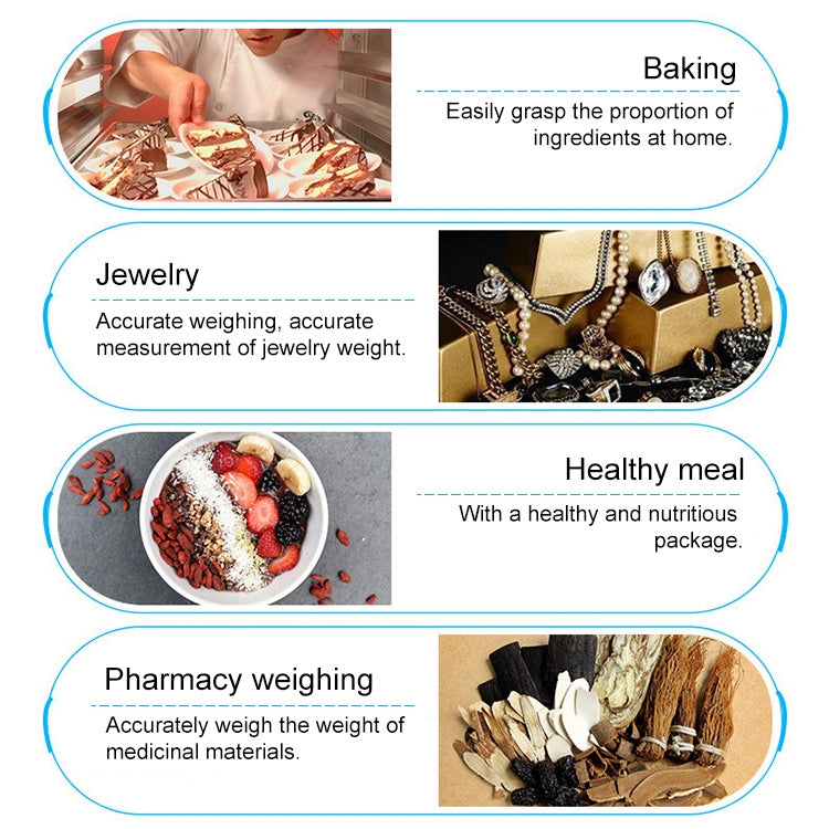 Digital Multi-function Stainless Steel Food Kitchen Scale with LCD Display