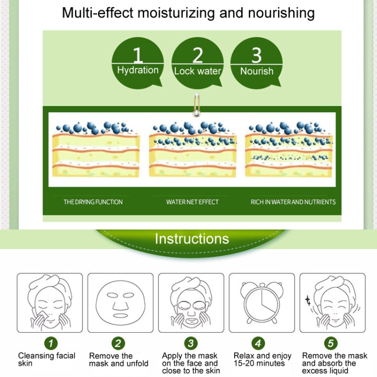 3 PCS Skin Care Plant Facial Mask Moisturizing Oil Control Blackhead Remover Wrapped Mask Face Mask Face Care