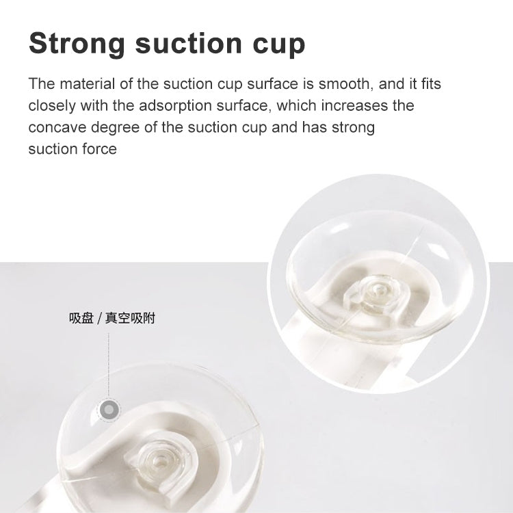 5 PCS Cute Smiley Suction Cup Hanging Toothbrush Holder Plastic Small Person Teeth Holder