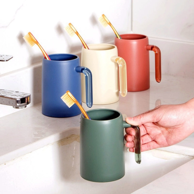 Household Wash Cup Portable Transparent Handle Mouthwash Cup