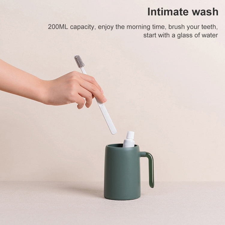 Household Wash Cup Portable Transparent Handle Mouthwash Cup