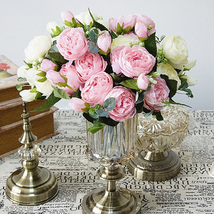 5 PCS Artificial Rose Flowers Small Bouquet Flores Home Party Wedding Fake Flower Decoration