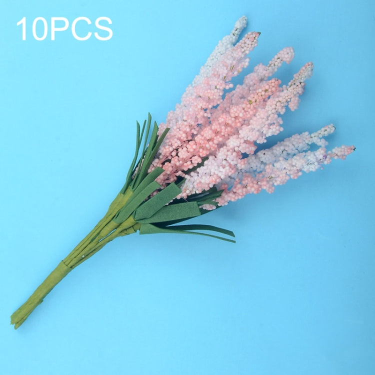 10 PCS DIY Wreath Material Artificial Flowers PE Mini Lavender Wedding Home Decoration