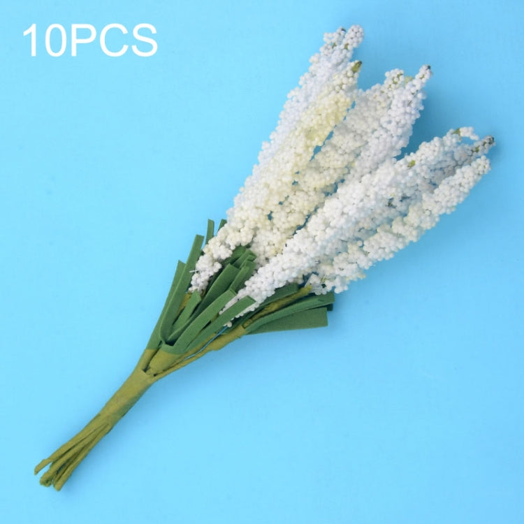 10 PCS DIY Wreath Material Artificial Flowers PE Mini Lavender Wedding Home Decoration