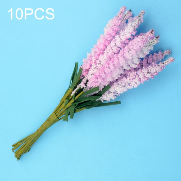 10 PCS DIY Wreath Material Artificial Flowers PE Mini Lavender Wedding Home Decoration