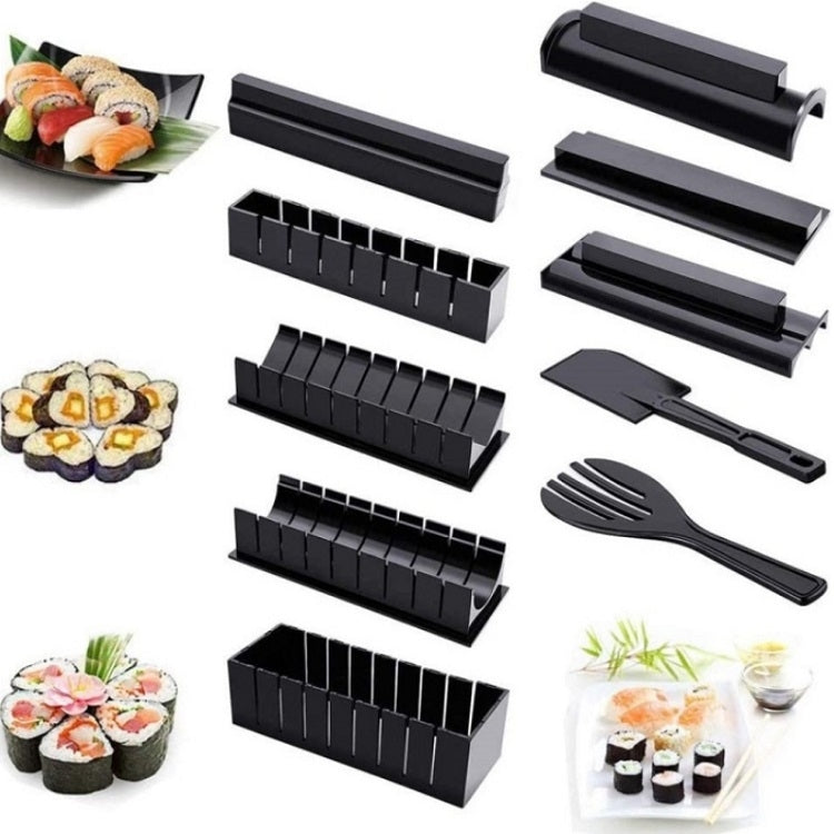 10 PCS/Set DIY Sushi Seaweed Rice Ball Making Mold