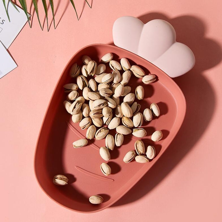 Home Fruit Radish Shaped Plastic Fruit Plate Snack Plate Dried Fruit Plate