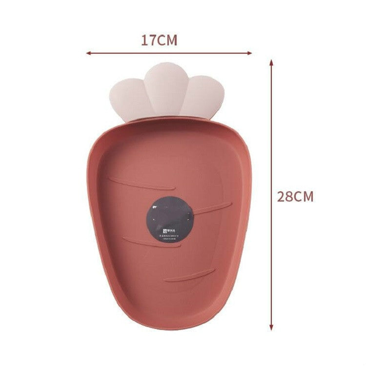 Home Fruit Radish Shaped Plastic Fruit Plate Snack Plate Dried Fruit Plate