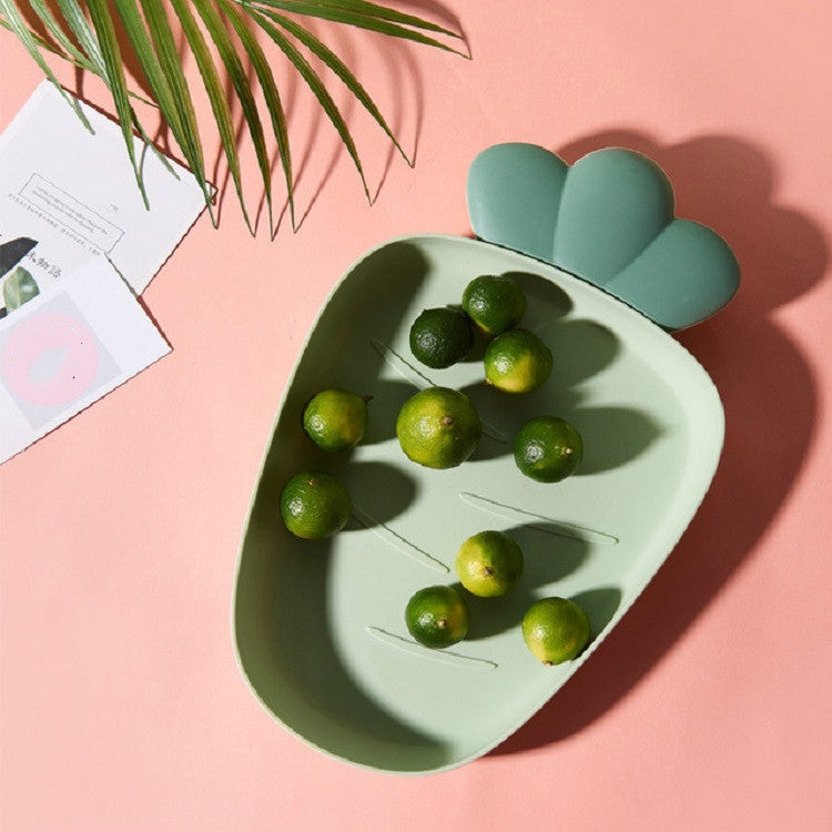 Home Fruit Radish Shaped Plastic Fruit Plate Snack Plate Dried Fruit Plate