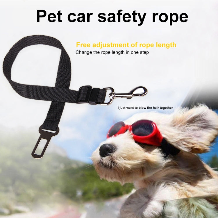 Nylon Harness Leash Clip Pet Dog Car Seat Belt Security Belt