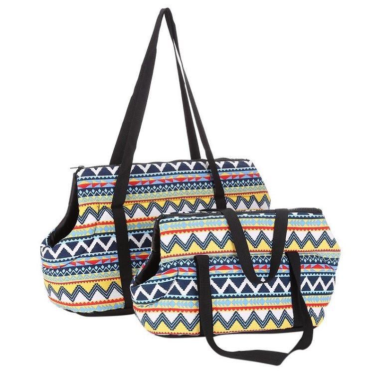 Retro Pet Carrying Bag Comfortable & Breathable Backpack For Cats And Dogs